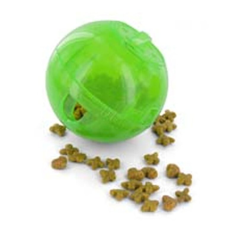 Nayeco Slimcat bola porta-guloseimas verde para gatos,  Imagem número 1 Nayeco Slimcat pelota interactiva para gatos verde Imagem número 1