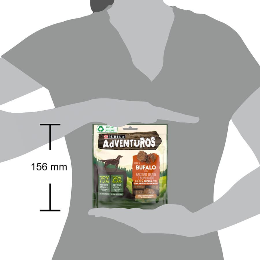 120 g Adventuros Snacks de B&uacute;falo e Cereais Ancestrais para C&atilde;es, , large Imagem n&uacute;mero 4