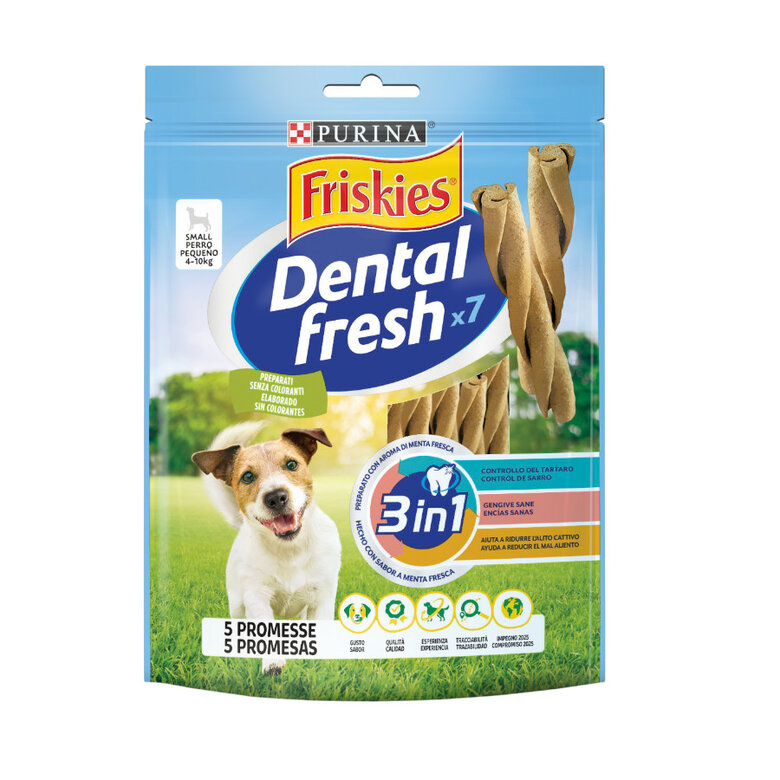 7 sticks Purina Snacks dentais Friskies Small Dental Fresh para cães ,  Imagem número 1 7 sticks Purina Snacks dentais Friskies Small Dental Fresh para cães , , large Imagem número 1