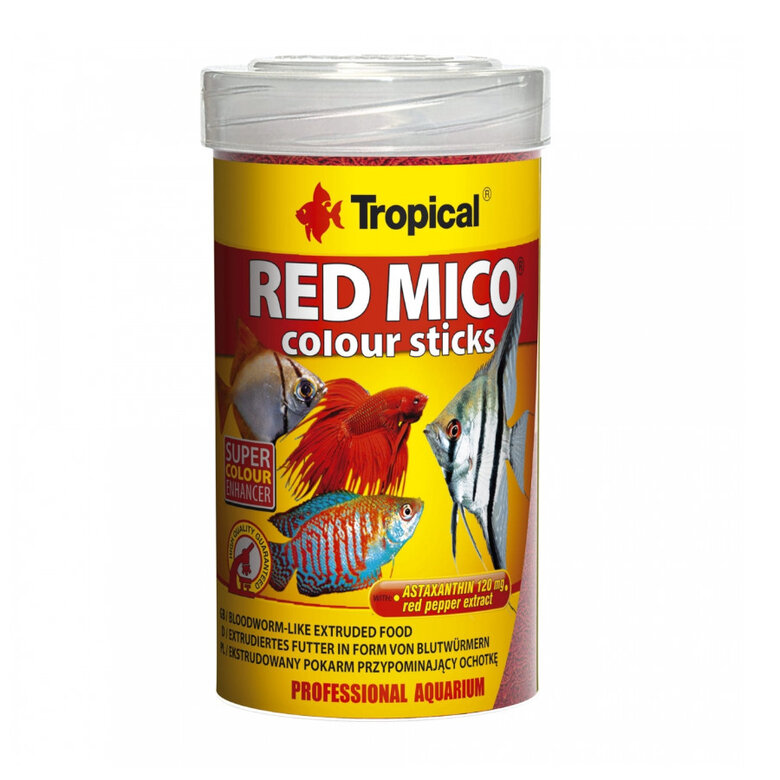 Tropical Red Mico Colour Stick alimento para peixes,  Imagem número 1 Tropical Red Mico Colour Stick alimento para peixes, , large Imagem número 1