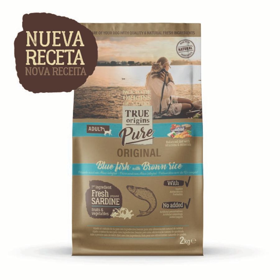 7 kg True Origins Pure Adult Ra&ccedil;&atilde;o de peixe azul para gatos, , large Imagem n&uacute;mero 2