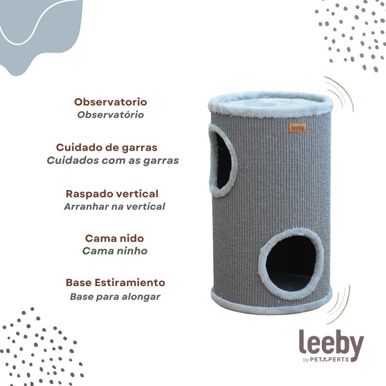 Leeby Bijou barril arranhador com cama nido para gatos,  Imagem número 3 Leeby Bijou barril arranhador com cama nido para gatos, , large Imagem número 3