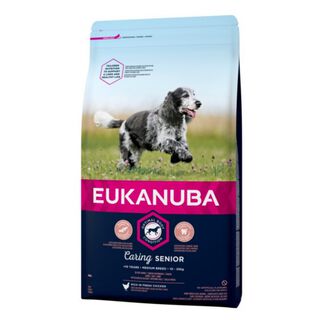 Eukanuba Senior ração para cães médios