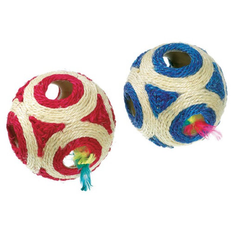 Flamingo Bola de sisal com chocalho para gatos, , large image number null