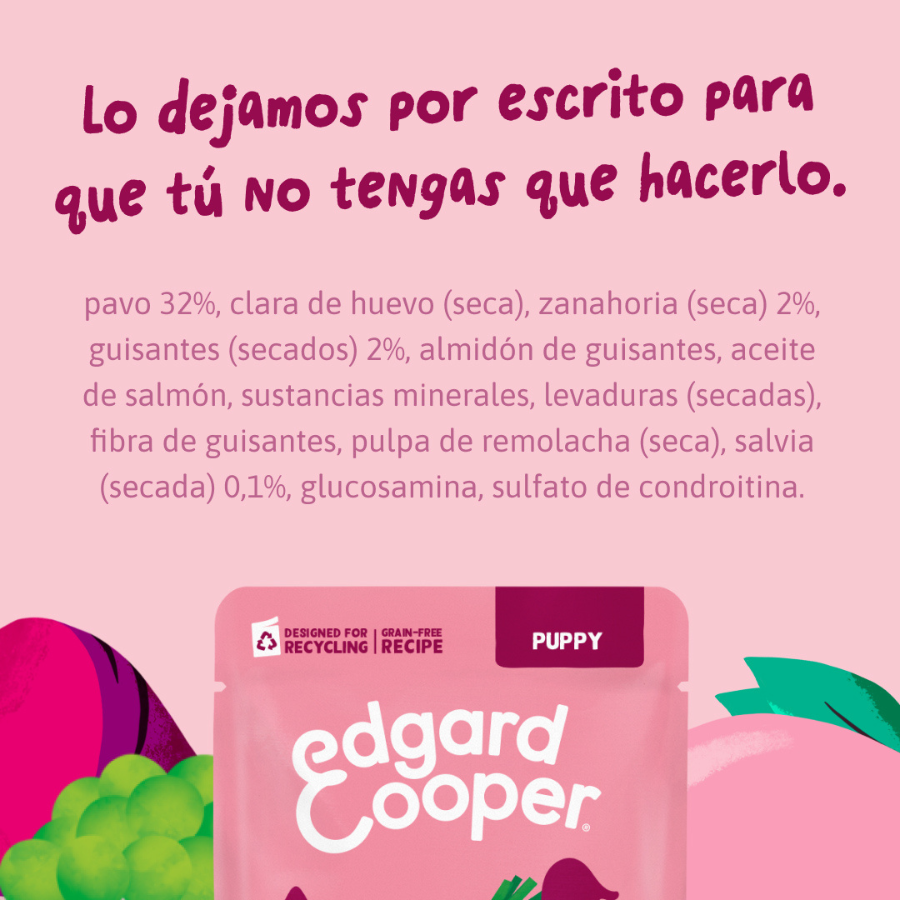 150 g Edgard & Cooper Puppy Grain Free Comida h&uacute;mida de Peru em saquetas para c&atilde;es, , large Imagem n&uacute;mero 10