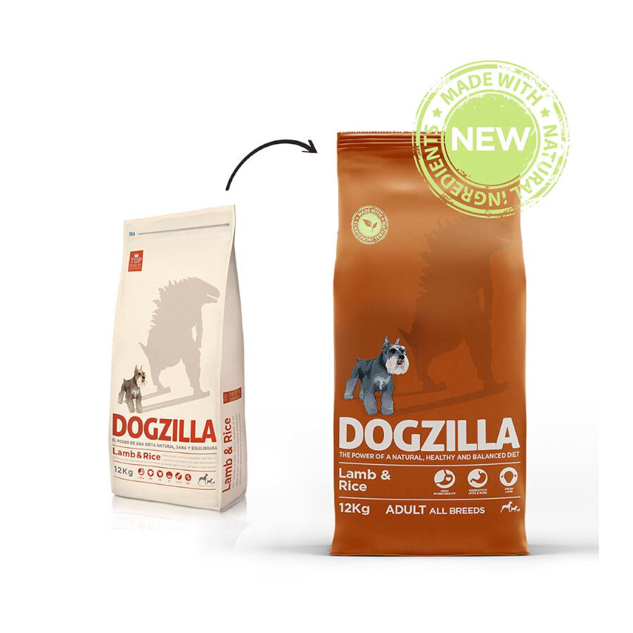 12 kg Dogzilla Adult Cordeiro e Arroz para c&atilde;es, , large Imagem n&uacute;mero 2