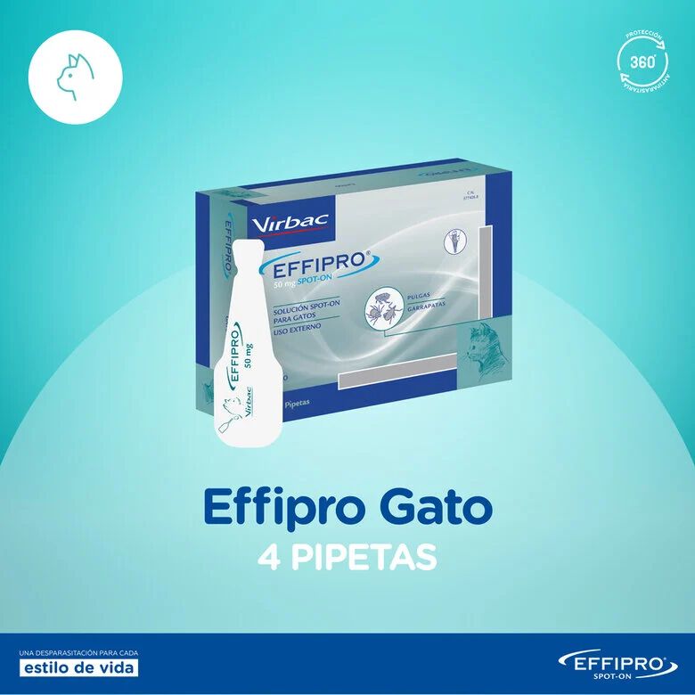 Effipro Pipetas Antiparasit&aacute;rias para gatos, , large Imagem n&uacute;mero 4