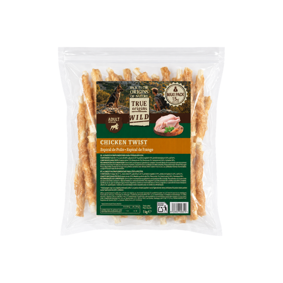 1.5 kg True Origins Wild Espiral de Frango Snack para c&atilde;es, , large Imagem n&uacute;mero 1