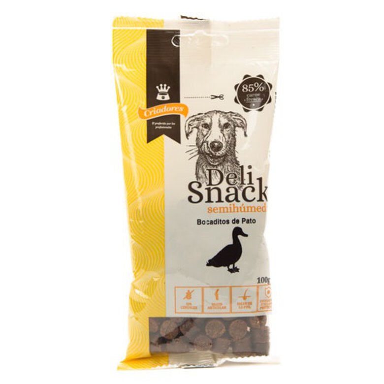 Criadores snack semihúmedo de pato para perros Imagem número 1 Criadores snack semihúmedo de pato para perros Imagem número 1