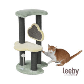 Leeby Karlo torre arranhador com brinquedo para gatitos