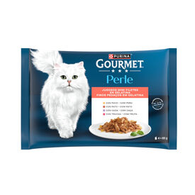 Gourmet Perle Filetes em galeia saqueta para gatos