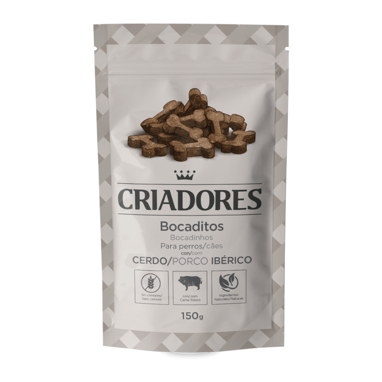 150 g Criadores Biscoitos Porco Ibérico para cães,  Imagem número 1 150 g Criadores Biscoitos Porco Ibérico para cães, , large Imagem número 1