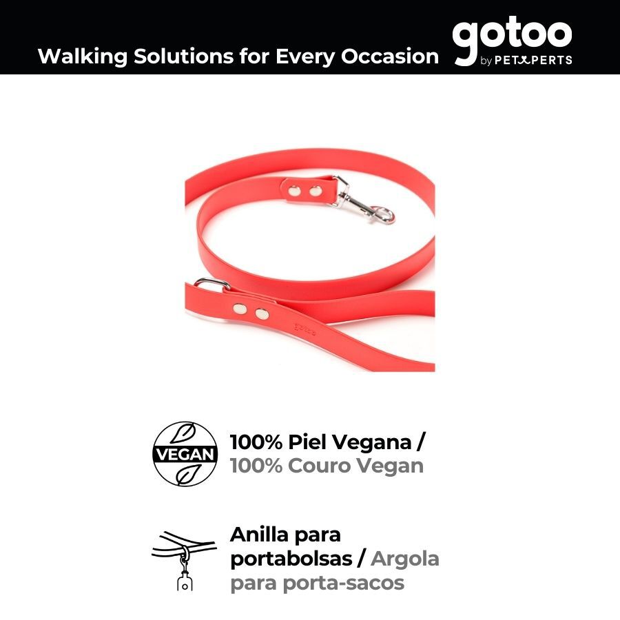 Gotoo Trela Biothane vermelha para c&atilde;es, , large Imagem n&uacute;mero 3