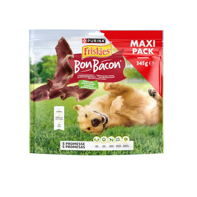 345 g Aperitivo Friskies Bon Bacon para cães,  Imagem número 1 345 g Aperitivo Friskies Bon Bacon para cães, , large Imagem número 1