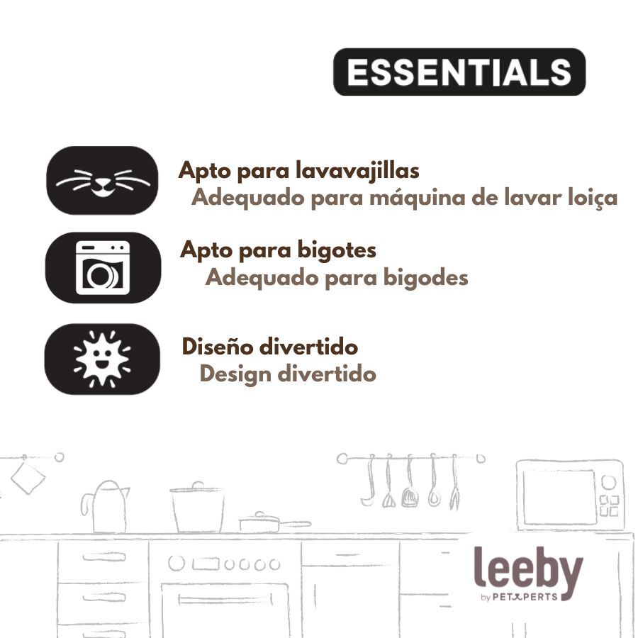 Leeby Comedouro de Cer&acirc;mica Amarelo com Orelhinhas para gatos, , large Imagem n&uacute;mero 5