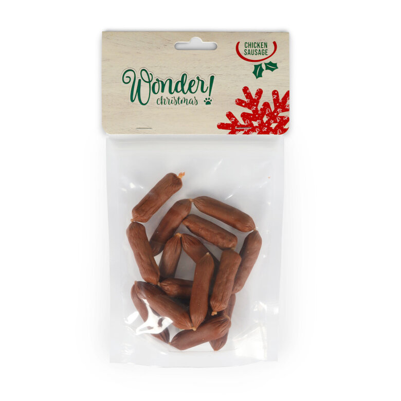 80 g Wonder Christmas Salchichas de Pollo Navideñas para perros,  Imagem número 3 80 g Wonder Christmas Salchichas de Pollo Navideñas para perros, , large Imagem número 3