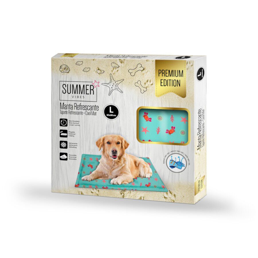 Summer Vibes Cool Mat Premium Manta Refrescante para c&atilde;es e gatos, , large Imagem n&uacute;mero 4