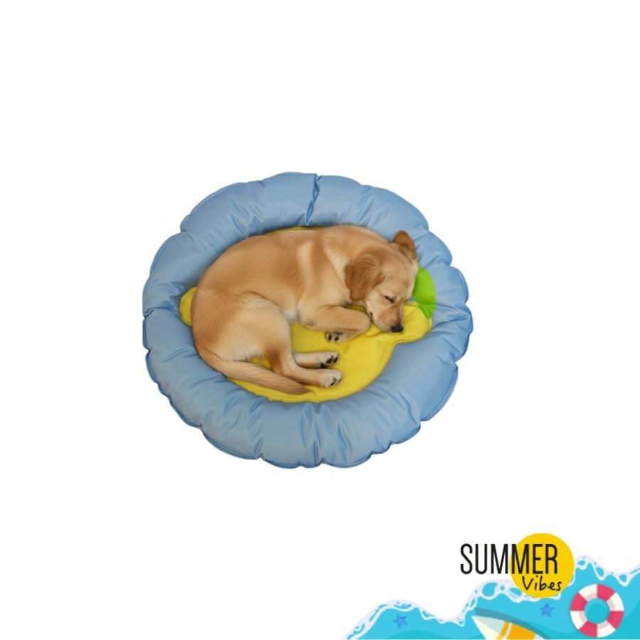 Summer Vibes Round Cool Mat Lemon Cama Refrescante para c&atilde;es, , large Imagem n&uacute;mero 7