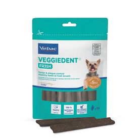 Virbac Snacks Dent&aacute;rios VeggieDent Fresh para c&atilde;es mini