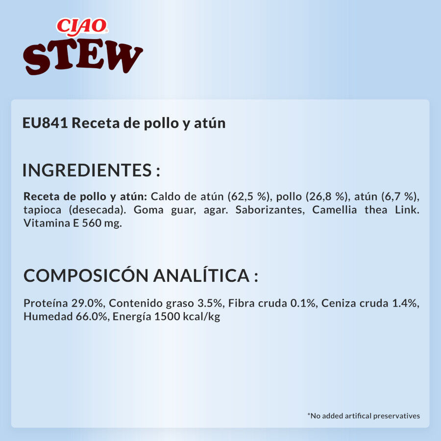 40 g Churu Stew Estufado de Frango e Atum saquetas para gatos, , large Imagem n&uacute;mero 5