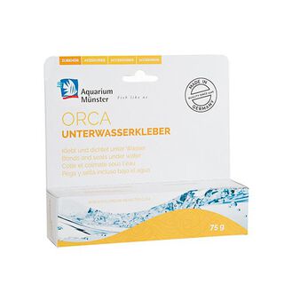 Münster Aquarium Orca silicone preto para aquários