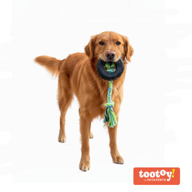 Tootoy! Pull Mordedor pneu de corda pequeno para c&atilde;es