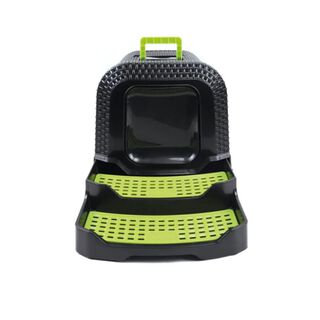 M-Pets Eco Rattan Caixa de Areia Preta para gatos 