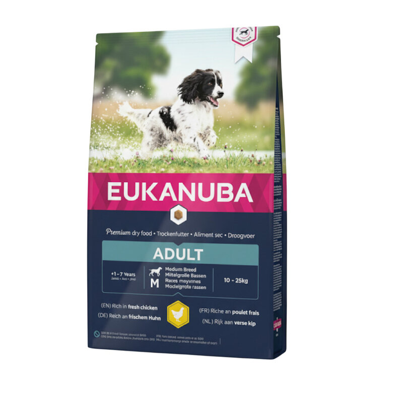 3 kg Eukanuba Adult Medium Frango para cães,  Imagem número 3 3 kg Eukanuba Adult Medium Frango para cães, , large Imagem número 3