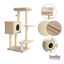 Leeby Boucle Collection árvore arranhadora com cama nido e brinquedo para gatos, , large Indicador imagem número 7