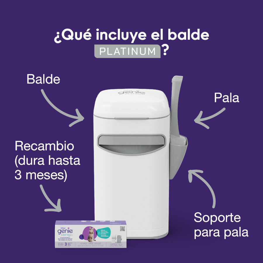 Litter Genie Contentor LitterLocker Platinum para Areia de gato, , large Imagem n&uacute;mero 2