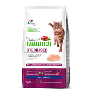 Natural Trainer Sterilised ração para gatos