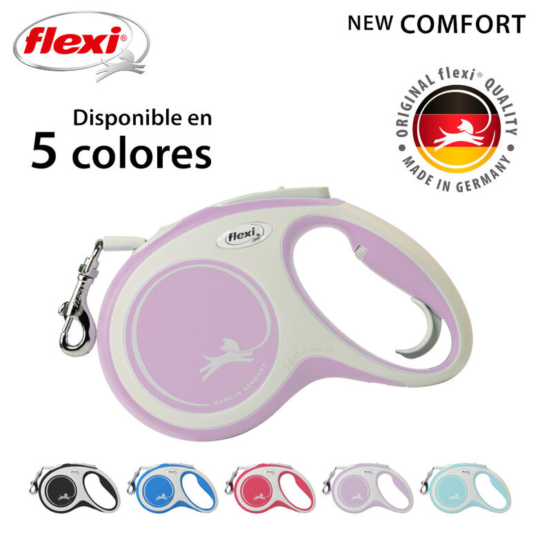 Flexi New Comfort Trela extensível cor-de-rosa para cães, , large image number null