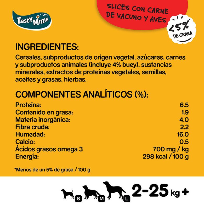Pedigree Tasty Mini Snacks Sabor Boi e Ave para Cães, , large image number null