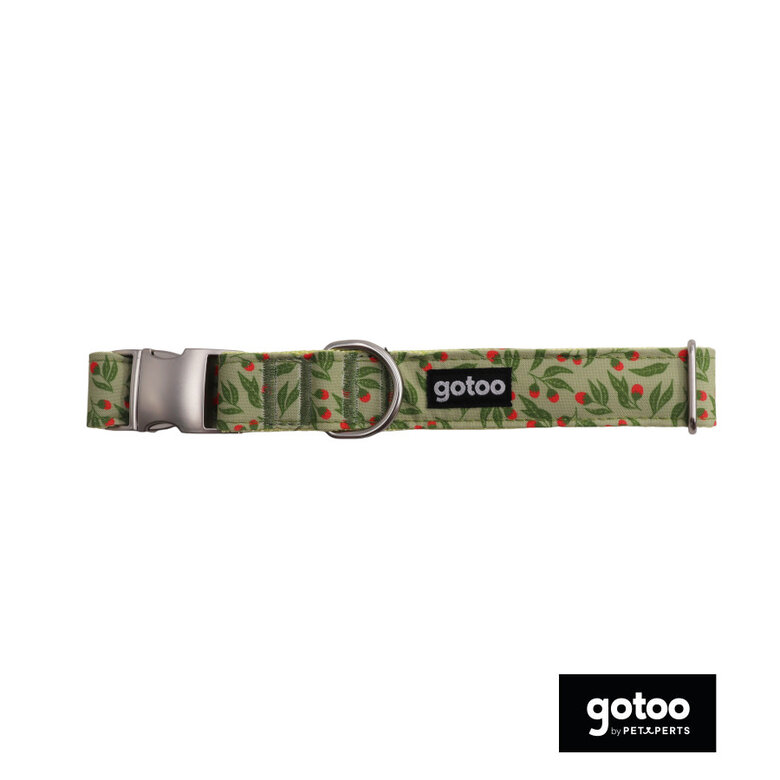 Gotoo Coleira estampada verde para cães,  Imagem número 2 Gotoo Coleira estampada verde para cães, , large Imagem número 2