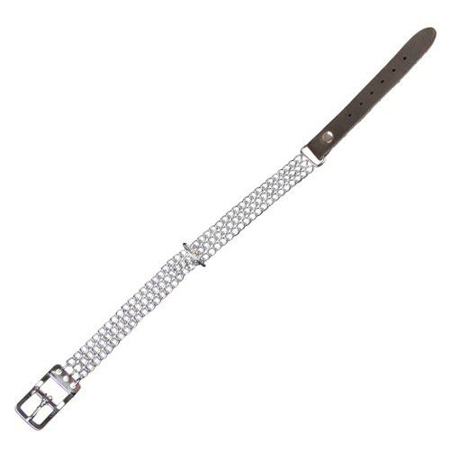 Arlon collar de cuero y metal rojo para perros Imagem n&uacute;mero 1