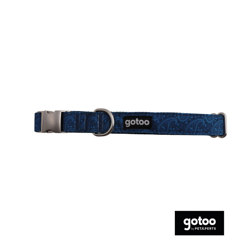 Gotoo Coleira estampada azul para cães,  Imagem número 2 Gotoo Coleira estampada azul para cães, , large Imagem número 2