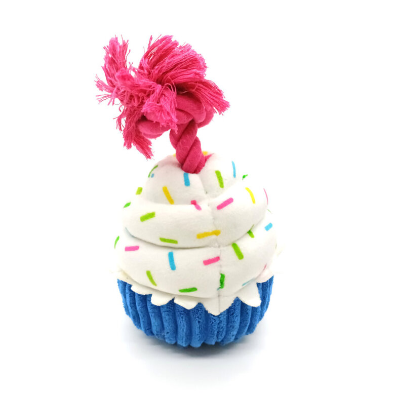Tootoy! Comfort Birthday Cupcake Cuddler peluche com som para cães,  Imagem número 2 Tootoy! Comfort Birthday Cupcake Cuddler peluche com som para cães, , large Imagem número 2