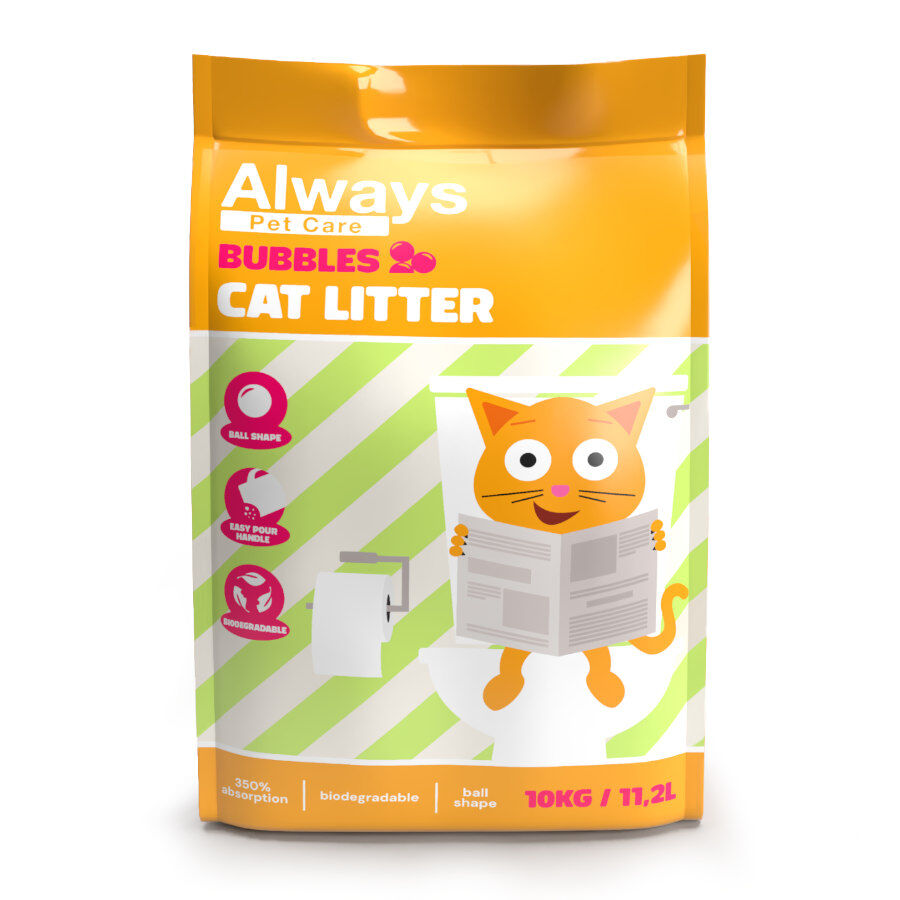 10 kg Always Bubbles Areia Aglomerante para gatos, , large Imagem n&uacute;mero 1