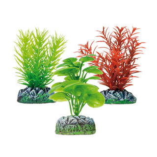 ICA Conjunto de plantas aquáticas com 3 plantas artificiais para aquário