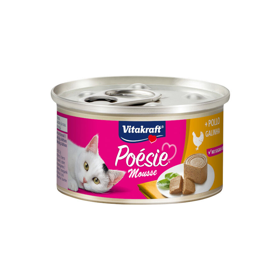 85 g Vitakraft Po&eacute;sie Mousse de Frango em lata para gatos , , large Imagem n&uacute;mero 1