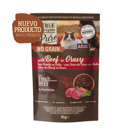 True Origins Pure No Grain Saqueta com Vitela para Gatos