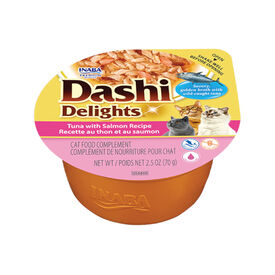 Dashi Delights Comida h&uacute;mida de Atum e Salm&atilde;o em lata para gatos