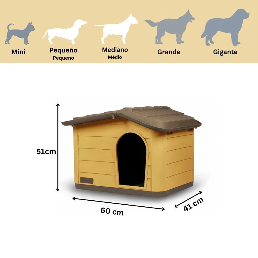 Nayeco Eco Line Casota desmont&aacute;vel na cor mel para c&atilde;es, , large Imagem n&uacute;mero 3