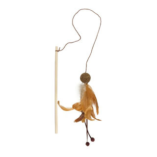 Flamingo Penken Cana com penas para gatos 