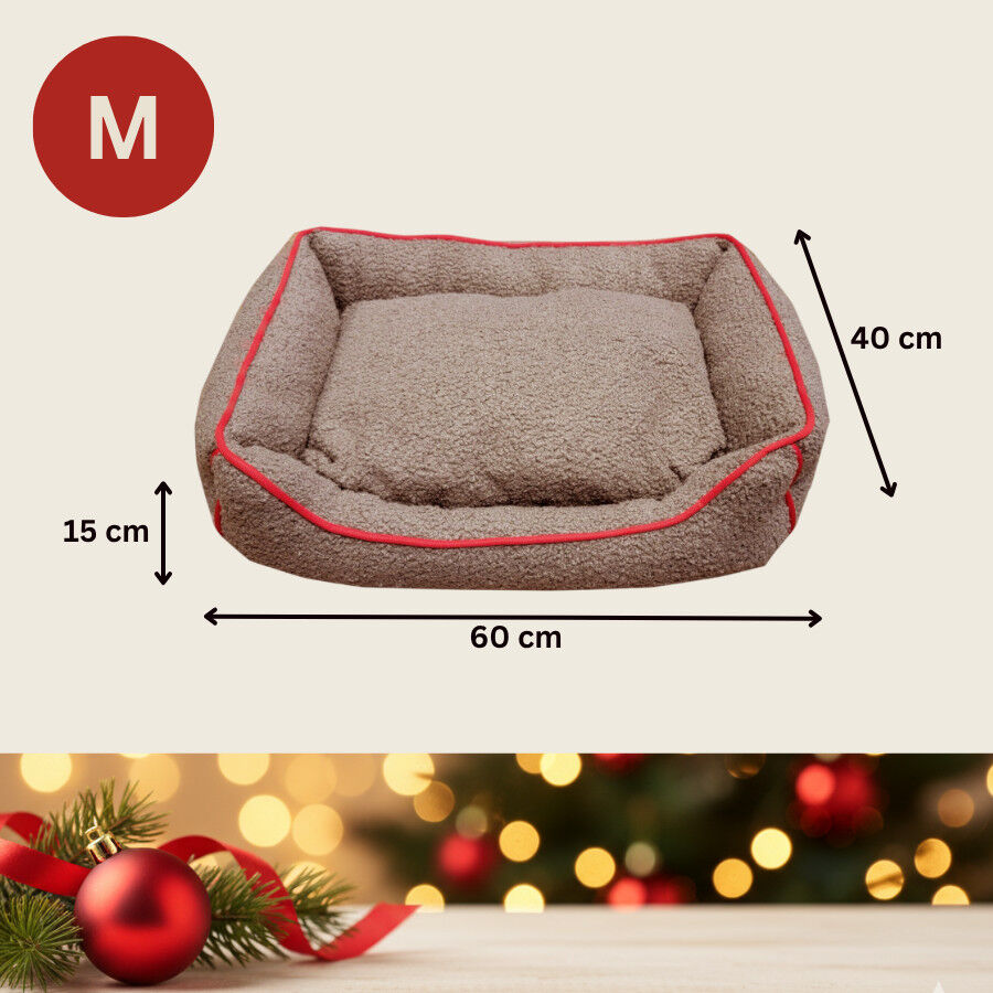 Wonder Christmas Cama Castanha e Vermelha de Natal para C&atilde;es, , large Imagem n&uacute;mero 4