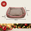 Wonder Christmas Cama Castanha e Vermelha de Natal para Cães, , large Indicador imagem número 4