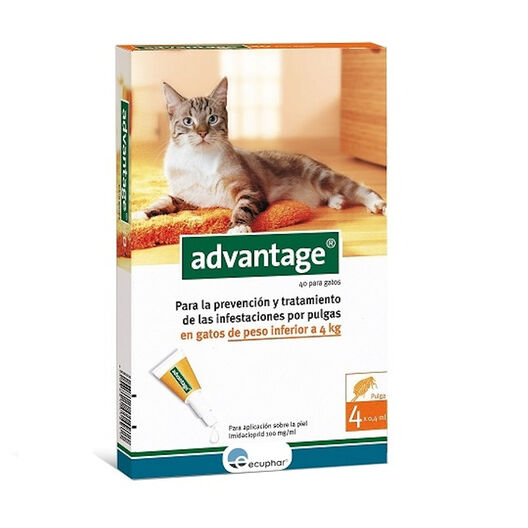 Advantage pipetas antiparasitárias para gatos, , large image number null
