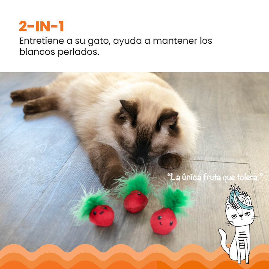 Catstages Strawbabies Morango de Peluche para gatos, , large Imagem n&uacute;mero 5