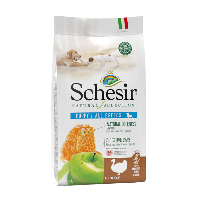 2.24 kg Schesir Puppy Natural Selection Peru ração ,  Imagem número 1 2.24 kg Schesir Puppy Natural Selection Peru ração , , large Imagem número 1