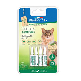 Francodex pipetas antiparasitárias para gatos
